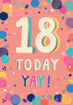 Picture of 18 TODAY YAY BIRTHDAY CARD